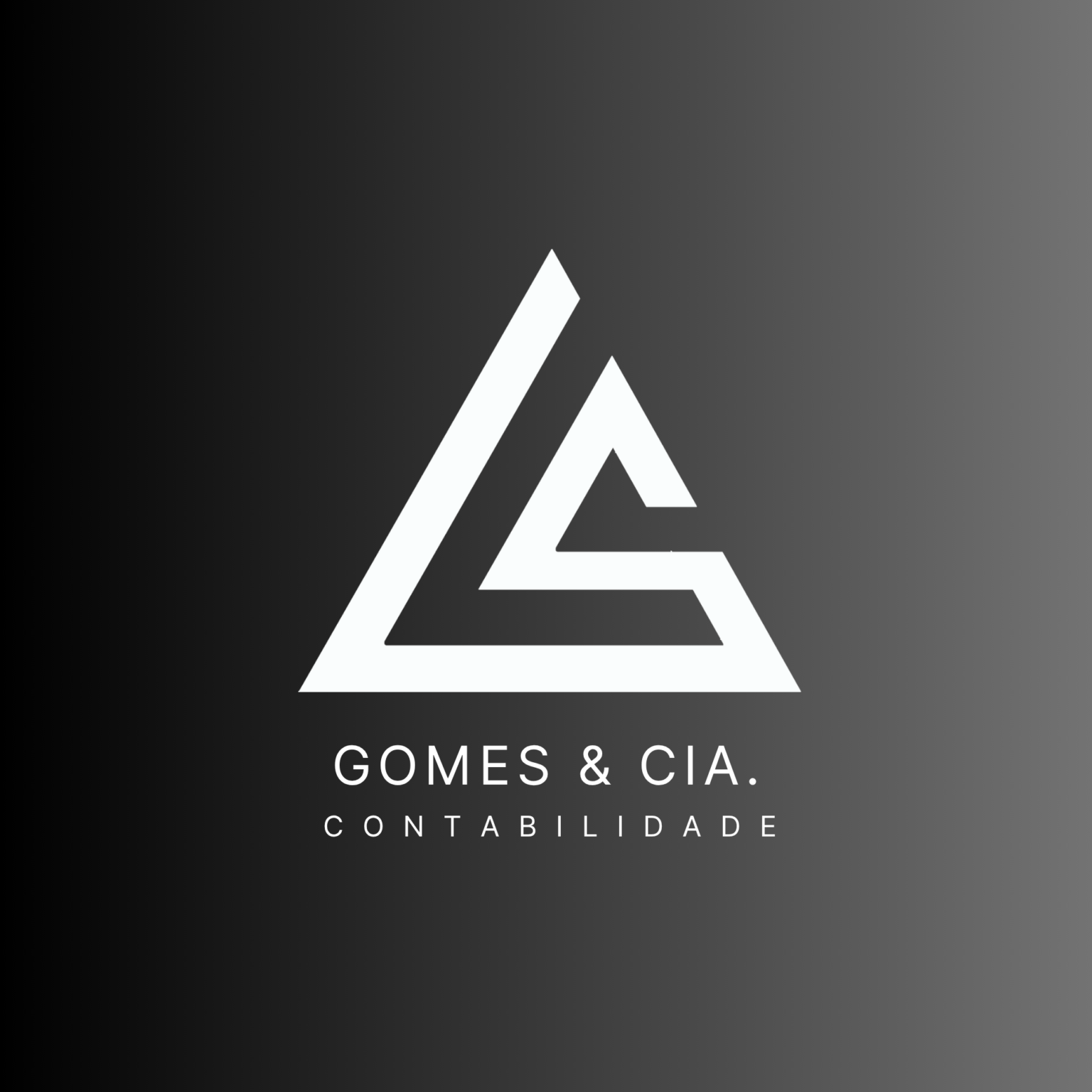 Logotipo símbolo geométrico contabilidade